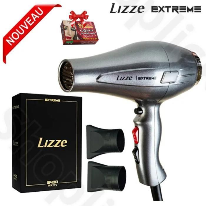 Sèche-cheveux Professionnel Lizze Extreme 2400 W + Savon