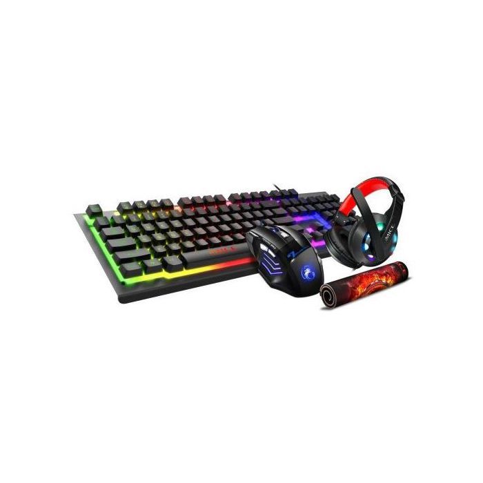 Imice GK-430 4 en 1 Casque + Souris + Clavier + Tapis Souris