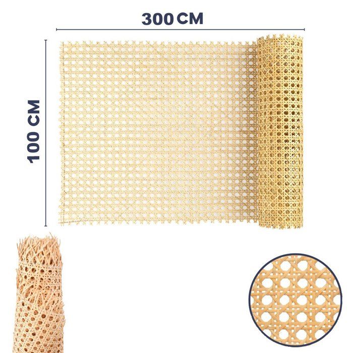 Rouleau de Cannage en Rotin Naturel (100 x 300cm)