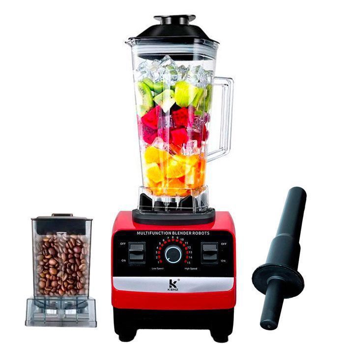 Blender moulin - KENZ - ZK-9174 - 2000W - 2L - 6 lames en acier inoxydable