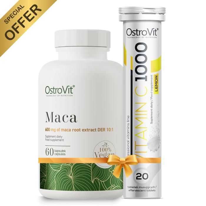 Pack Maca 60 Caps + Vitamin C 1000mg 20Tabs