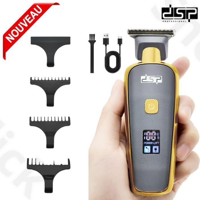 DSP Tondeuse à cheveux pour hommes, tondeuse à barbe pour hommes  1 à 3 mm, USB Type-C DSP-90458