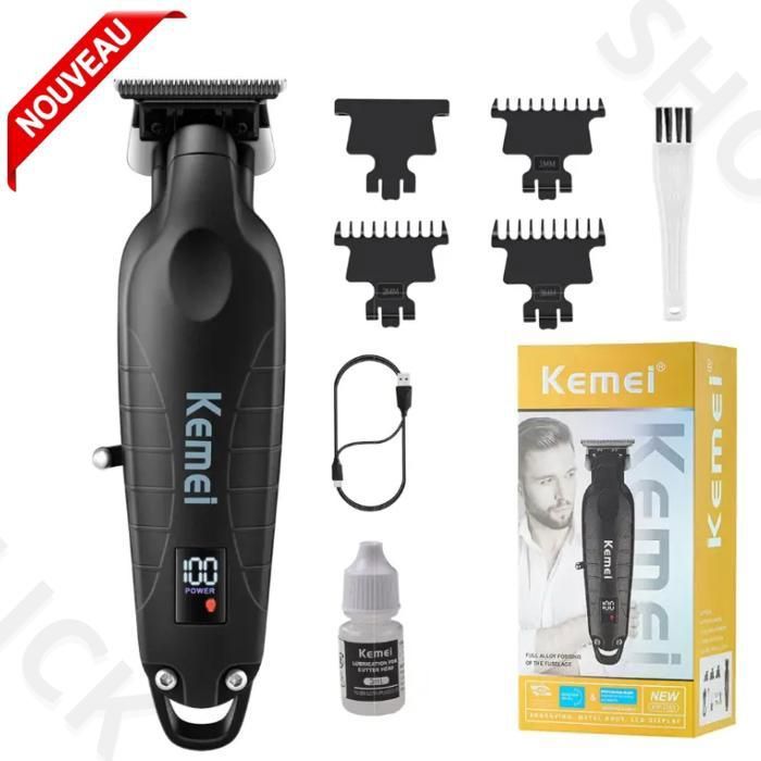 Tondeuse à Cheveux Professionnelle Sans Fil  KM-2293 – Qualité et Précision Inégalées