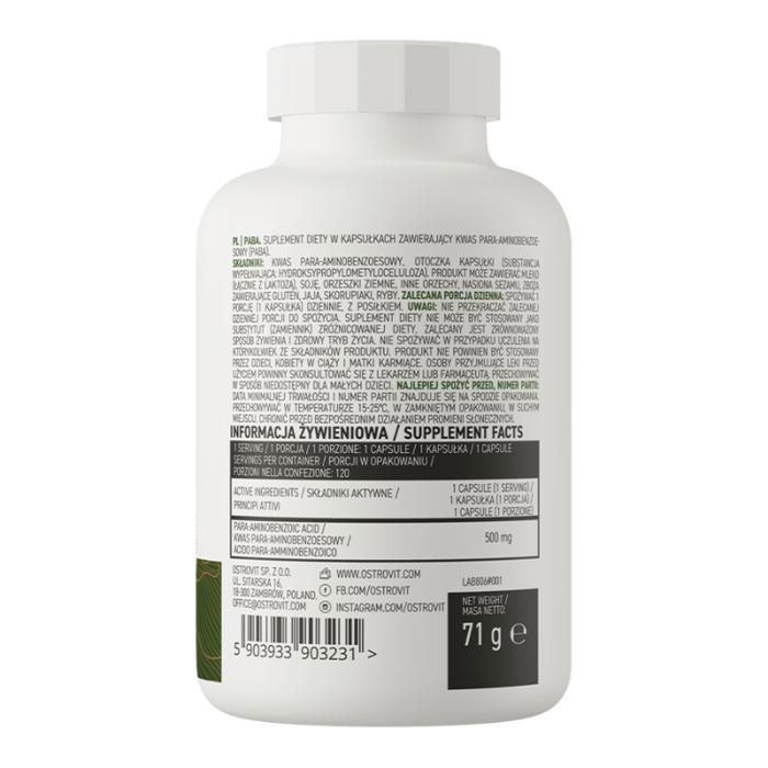 Pack PABA 120 Caps - Vitamine B10 + Vitamins and Minerals  20Tabs