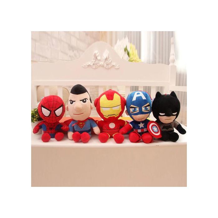 Peluche - Marvel - Avengers - 5 pcs - Superman, Captain America, Iron Man, Batman - 27 cm