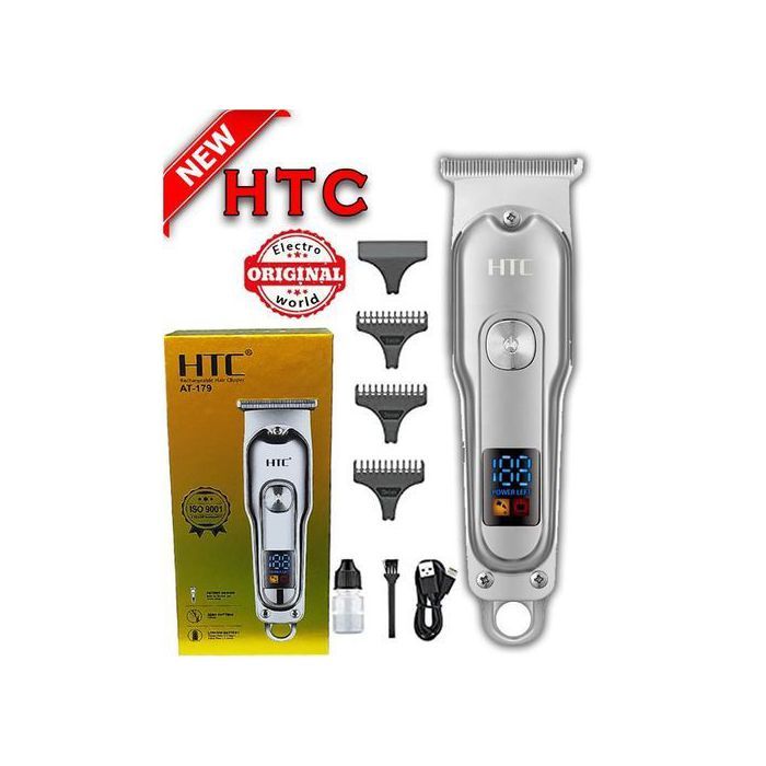Tondeuse électrique - HTC - AT-179 - Professionnelle - Rechargeable - Écran LCD