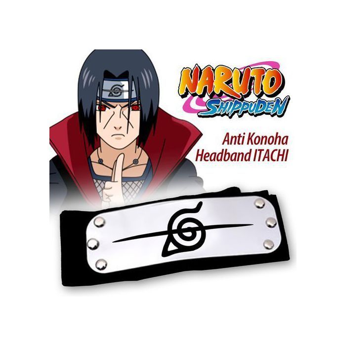 Headband Anti Konoha - Bandeau ITACHI - Naruto Shippuden - for Otaku Cosplay