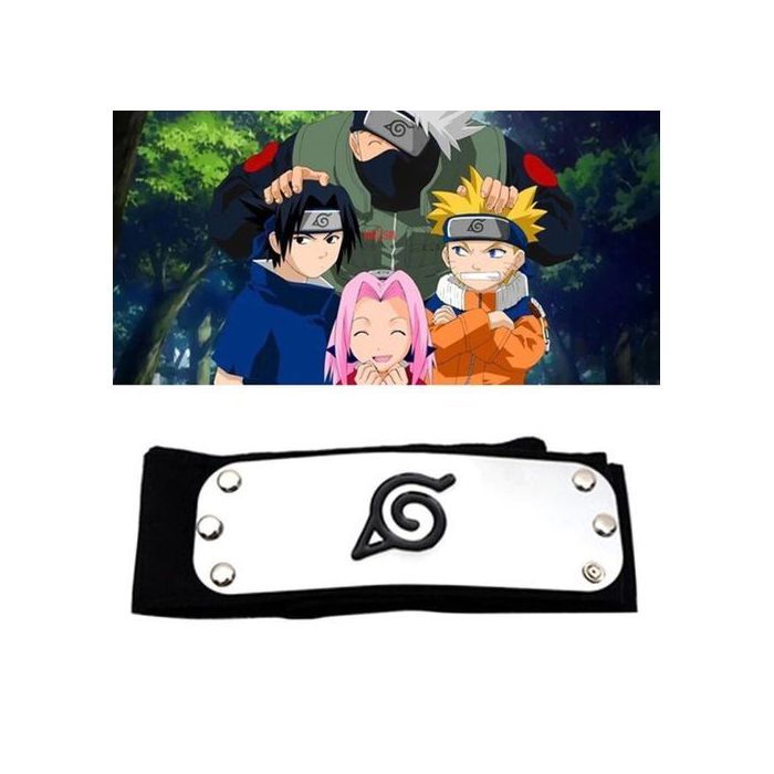Bandeau Naruto Shippuden - Naruto - Konoha Village Ninja - Cosplay - Adulte - Mixte