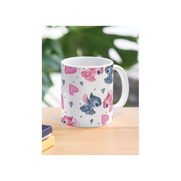 Mug - Lilo And Stitch - Love Coffee Mug - Multicolore - Porcelaine - Design contemporain