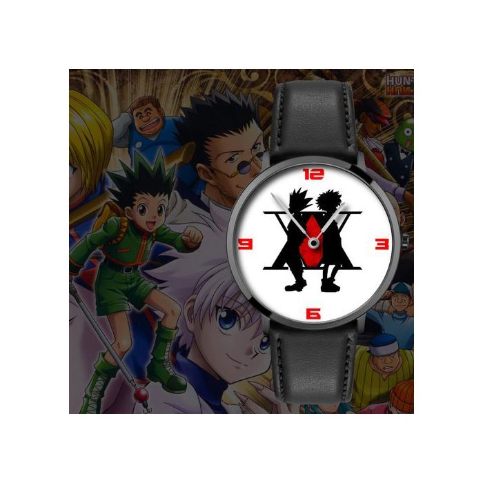Hunter X hunter kurapika gon hisoka zoldik Montre en Cuir à Quartz avec Bande en Cuir