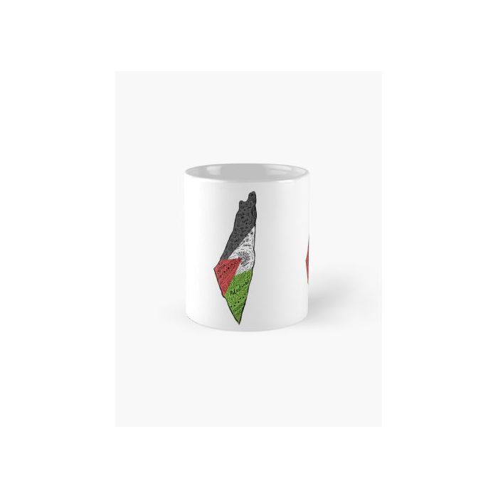 Tasse - GENERIC - Palestine Flag Map - Céramique - Multicolore - Design Contemporain