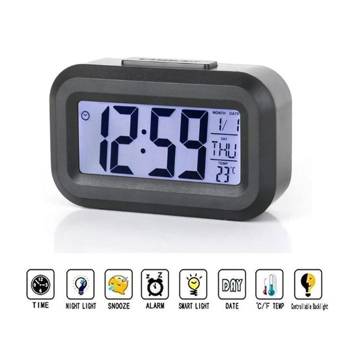Mini LCD Horloge Multifonctionnel DOL-2108