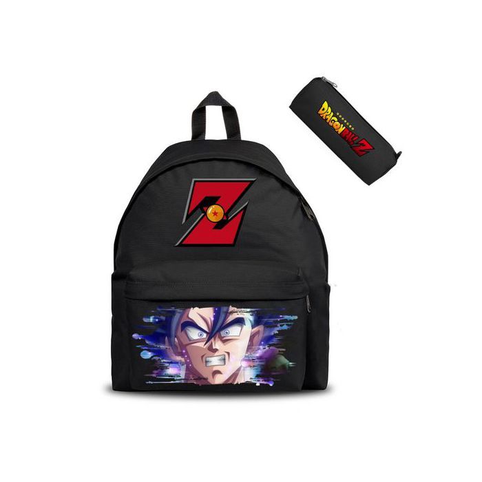 Dragon Ball Z Anime Goku Super Saiyan Style 3 - Cartable & Trousse Backpack Scolaire