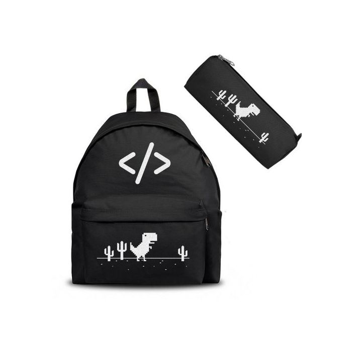 Cartable et trousse developper programation HTML java - Backpack Anime - Sac à Dos Scolaire