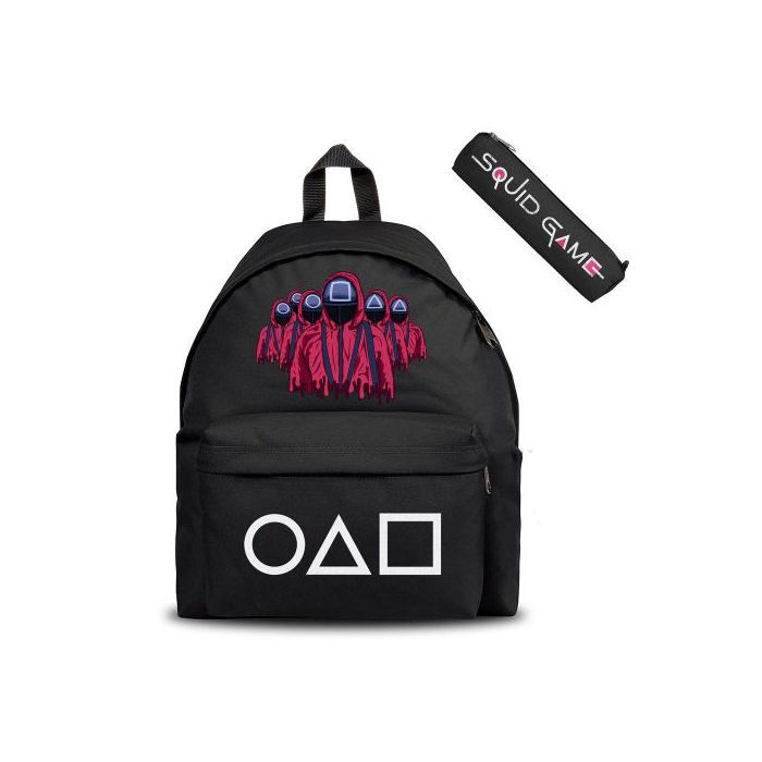 Squid Game Netflix Serie & Tv Show Guards Circle Triangle Square - Cartable & Trousse Backpack Scolaire