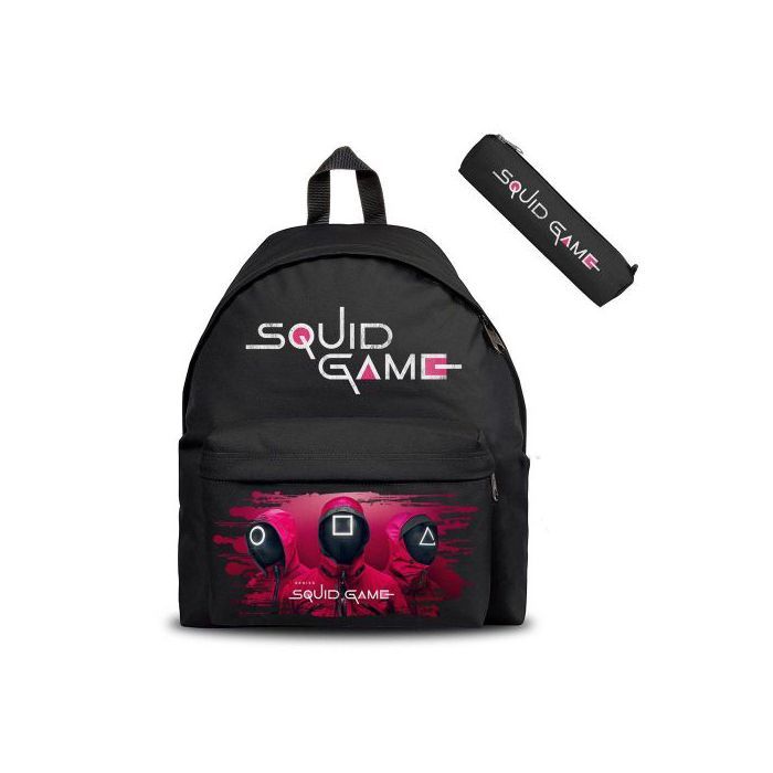 Squid Game Netflix Serie & Tv Show Red Guards - Cartable & Trousse Backpack Scolaire