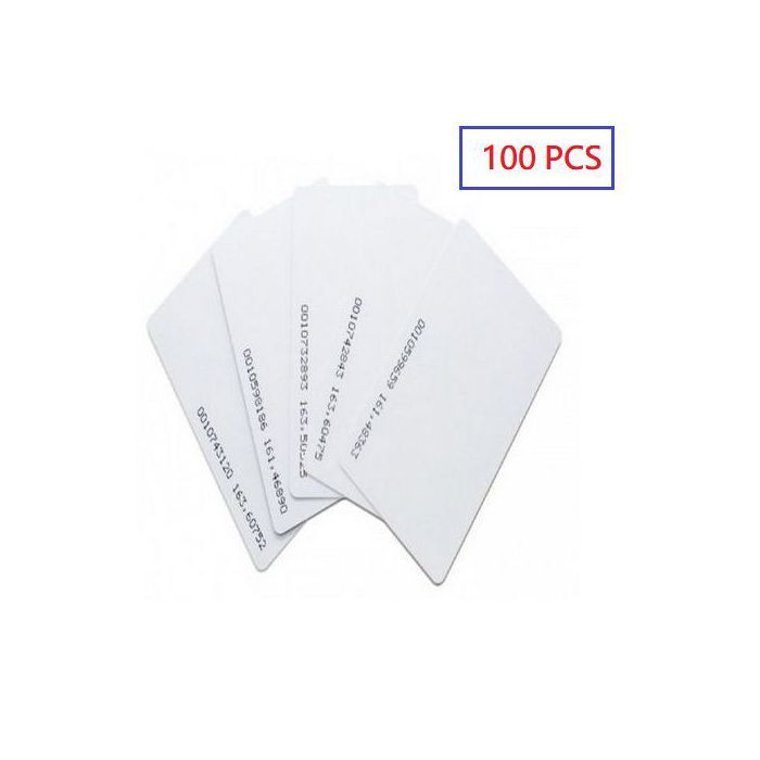 Carte de pointage - Prof - RFID - 125KHz - 100 unités - Compatible RoHS
