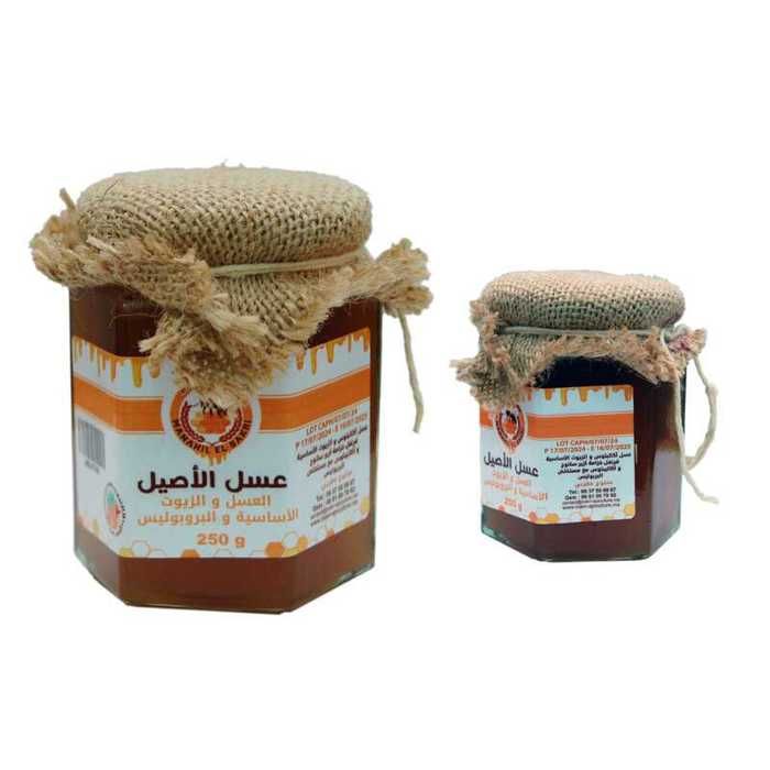 Complément alimentaire 6(miel,pollen , propolis , gelée royale, venin d'abeille et cire d'abeille )250g