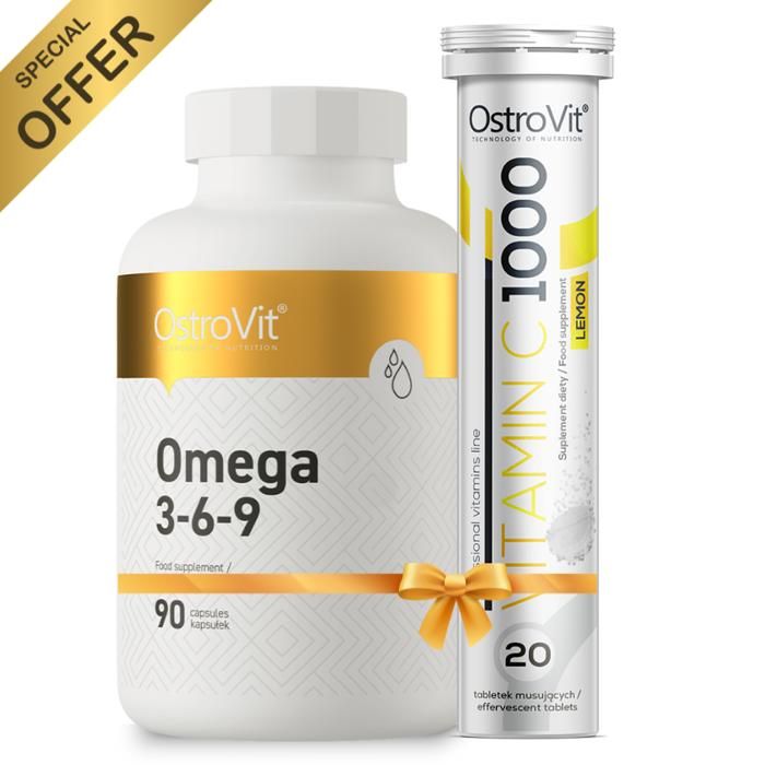 Pack Omega 3-6-9 90 Caps + Vitamin C 1000mg 20Tabs