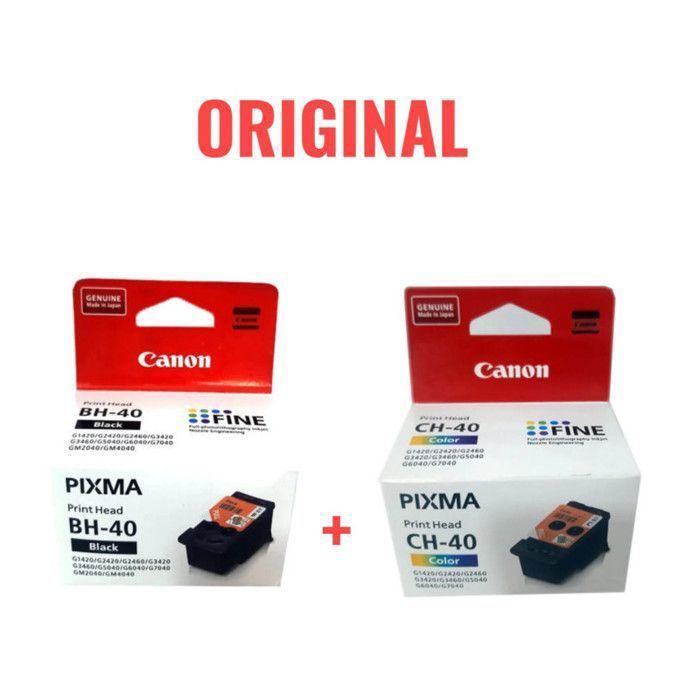 Pack tète d'impression BH-40 noir + CH-40 couleur