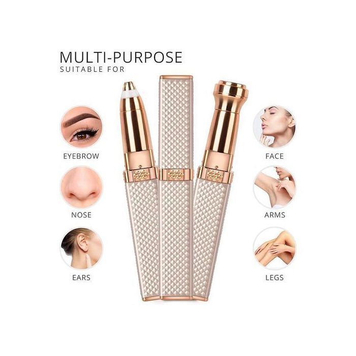 Rasoir et Épilateur à Sourcils pour Femme, 2 en 1 pour Visage et Corps