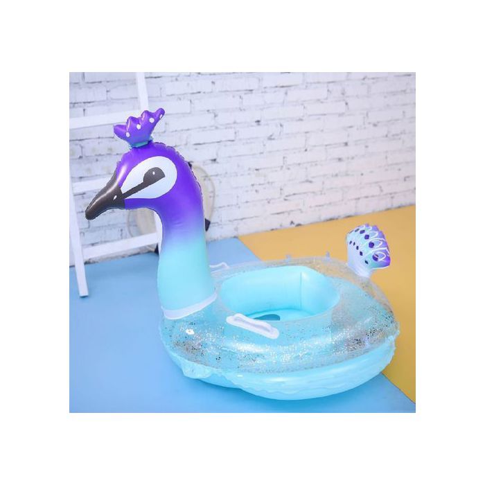 bouée de natation à style paon, jouet piscine à gonflable pour enfants