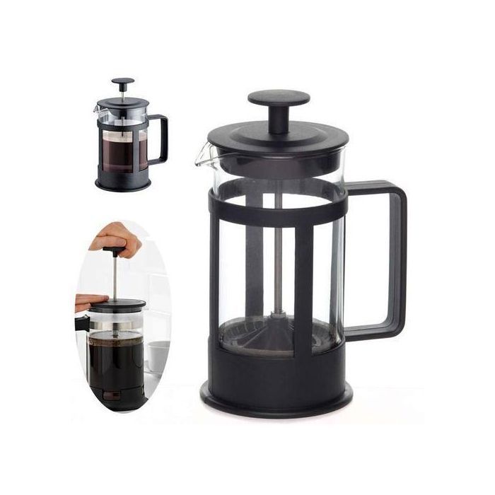 Filtre à thé et presse à café, Cafetière en verre à piston pour thé et café