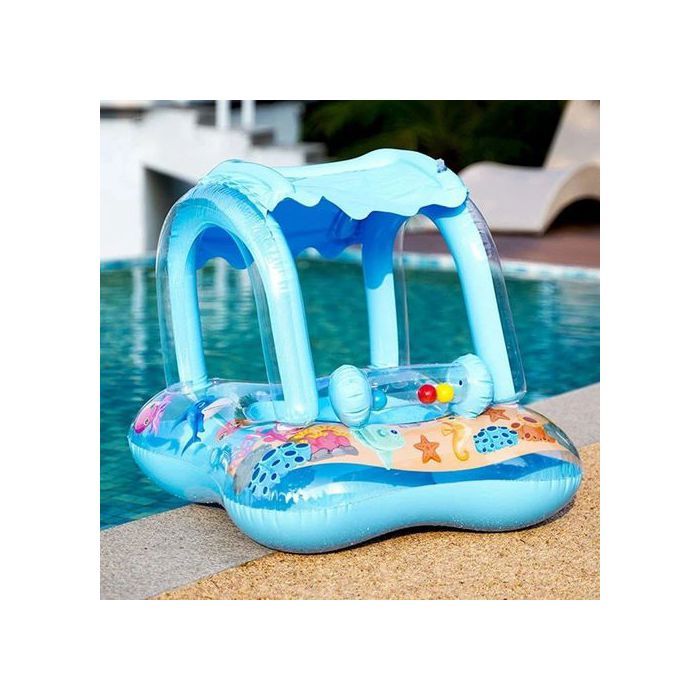 Bouée de natation pour bébé, flotteur gonflable avec pare-soleil, pour Piscine