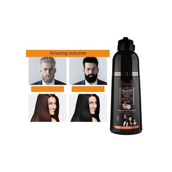 Disaar Shampoing Pour Cheveux Endommagés, 400ml Huile D'argan, Couverture De Coloration