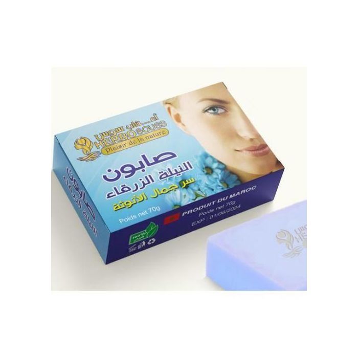 Savon Éclaircissant Nila Bleu, Anti-Imperfections pour Une Peau Uniforme