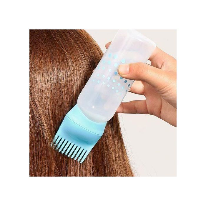 Distributeur Capillaire Innovant , Appliquez Huiles, Shampoings et Teinture - Bleu