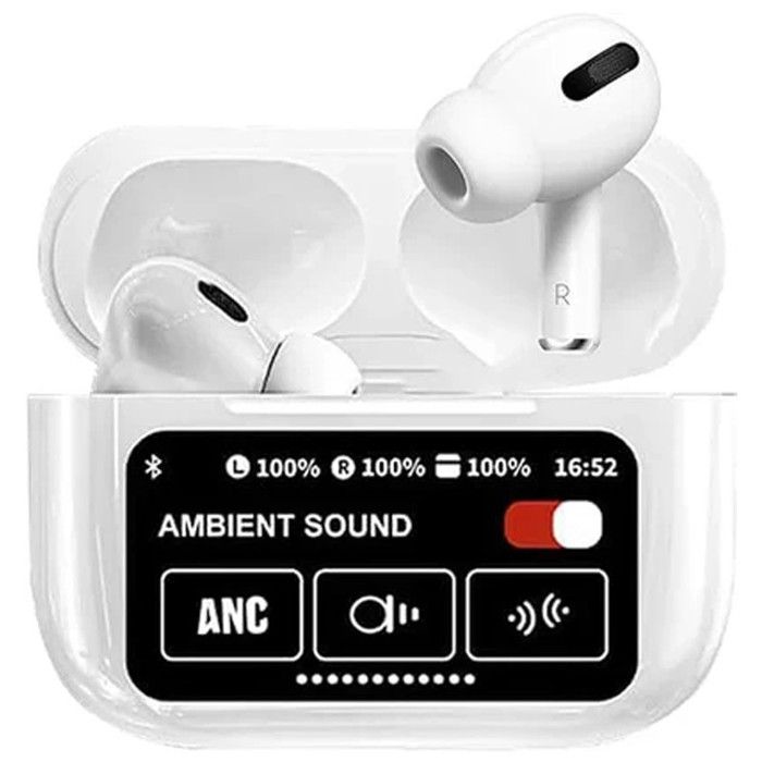 Écouteurs Bluetooth ANC/ENC, tactile LCD écran LED, son de haut qualité