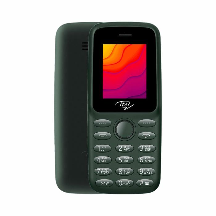 ITEL it2163 Téléphone mobile - DOUBLE SIM - 1.77" - Torche - Radio FM - 1000mAh