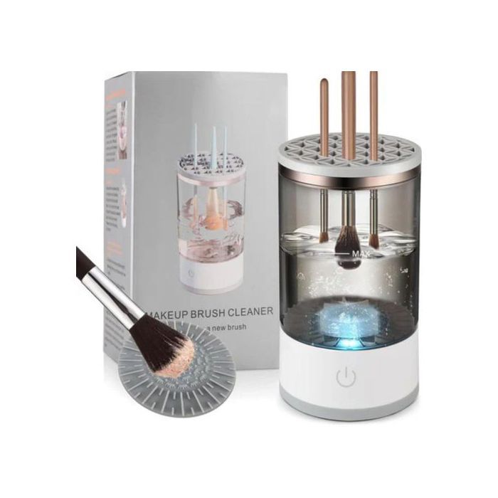 Nettoyeur Électrique 3-en-1 pour Pinceaux de Maquillage – Nettoyage, Séchage et Stockage Automatique
