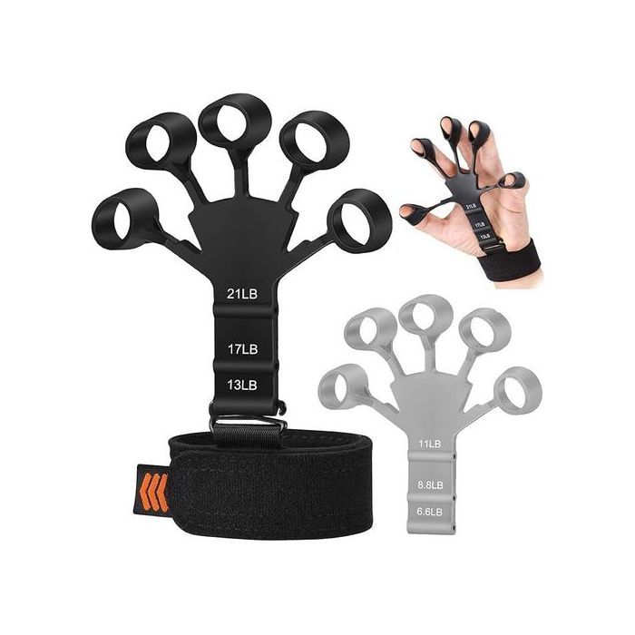 2Pcs exerciseurs de doigts et poignées de force réglables, Entraîneur de musculation des mains et avant-bras