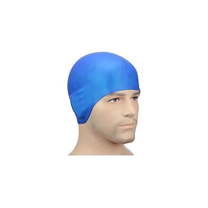 Bonnets de natation Bonnet de bain Élastique Silicone bleu ciel