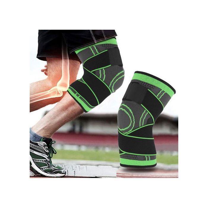 Genouillère Élastique en Nylon pour un Maintien Optimal du Genou, pour le Sport et la course