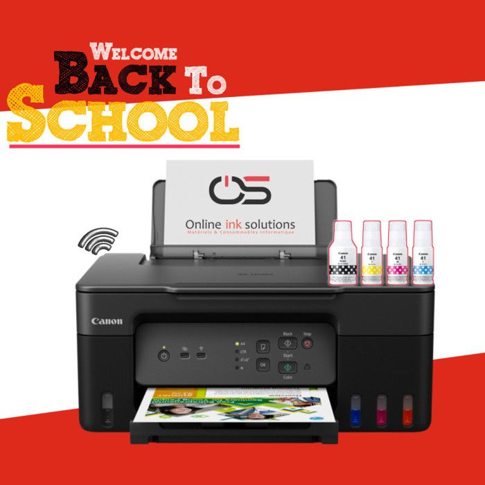 Imprimante multifonction - CANON - PIXMA G3430 - Réservoirs rechargeables - Wi-Fi - 11 ipm noir