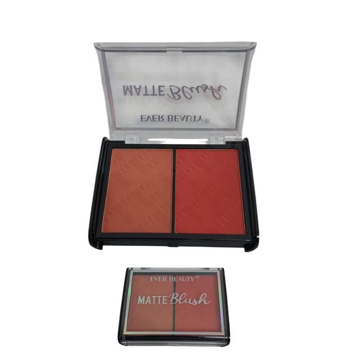 Blush - EVER BEAUTY - HD Matte Blusher - 2 couleurs extra pigmenté - Effet mat - Longue tenue