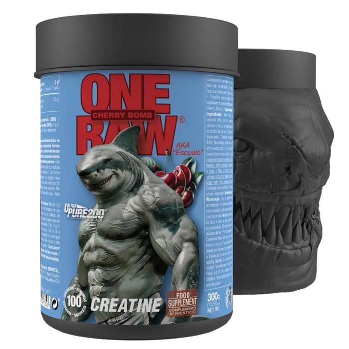 ONE RAW® CREATINE 300 g Cherry Bomb - 100% Pure Creatine Monohydrate