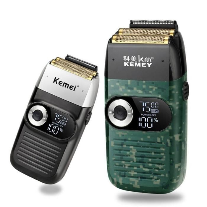 Rasoir électrique professionnel 2 lames charge usb pour hommes(Couleur aléatoire)