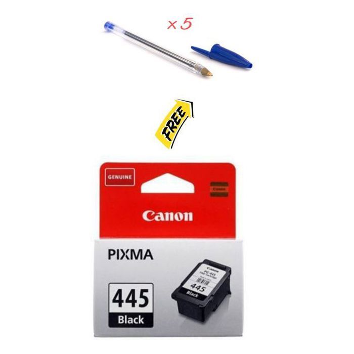 Cartouche d'Encre PG-445 EMB  Origine - Noir/Black ( 5 Stylos Offert )