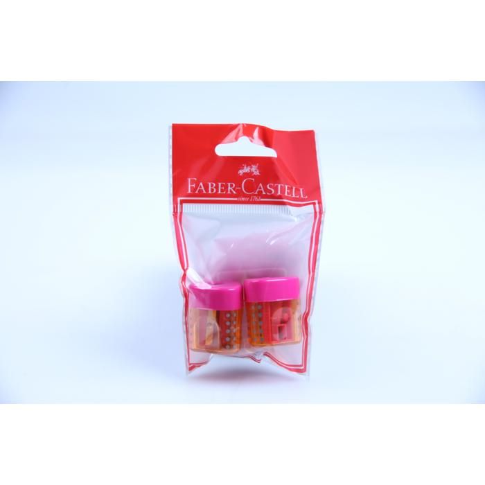 Taille Crayon - Faber-Castell - Grip Auto - Lot de 2 - Couleur Rose - Pour Enfants