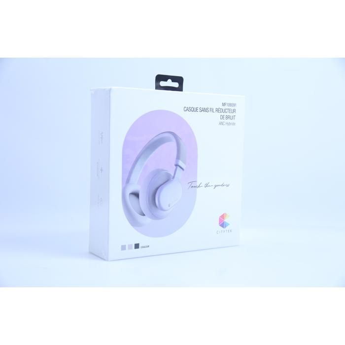 Casque Bluetooth ANC Gris MF109391G Citytek