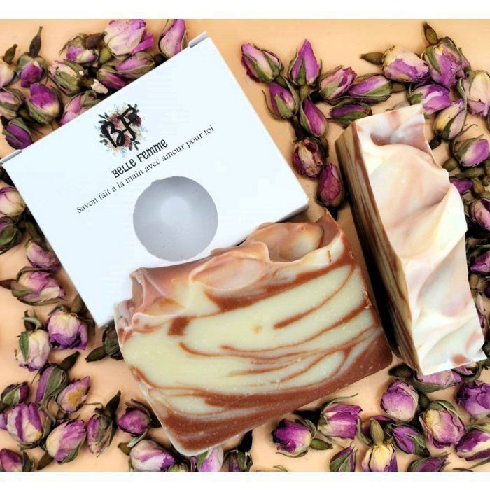 Savon - Naturel - Argile Rouge - Détoxifiant - Végétalien - 125g