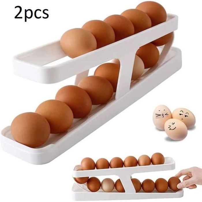 Lot de 2 - Mécanisme de Roulement Automatique - Blanc