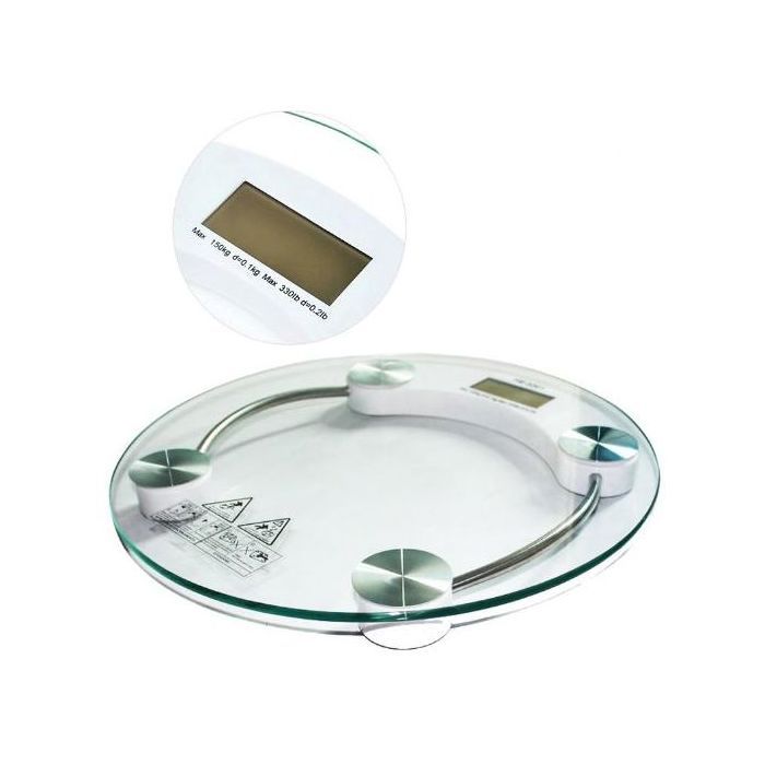 Pèse personnes électronique  a Écran LCD en Verre Trempé,180KG