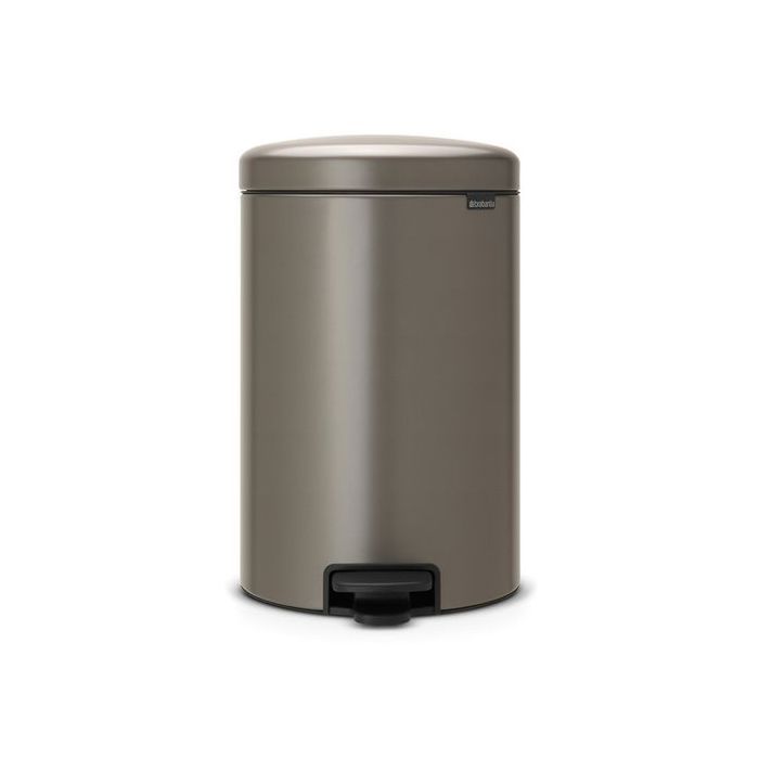 Brabantia Poubelle à Pédale newIcon, 20 litres - Platinum