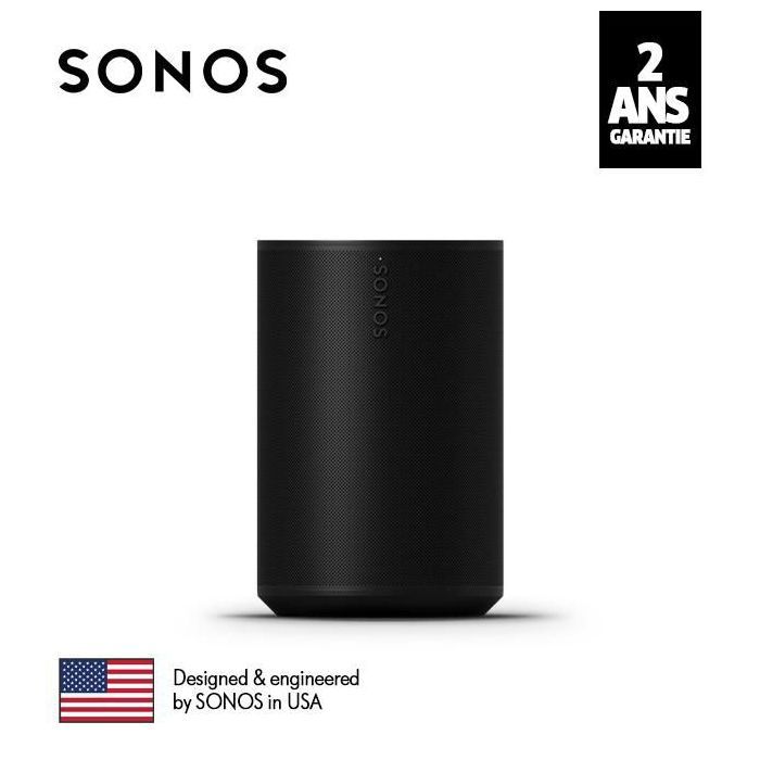 Enceinte sans fil - SONOS - ERA 100 - Son stéréo calibré - Basses profondes - Connectivité étendue
