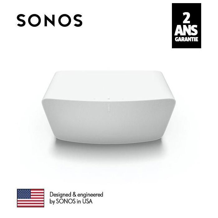 Enceinte - SONOS - Five - Son haute fidélité - Sans fil - Noir